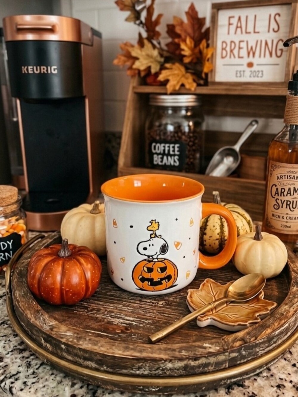 Peanuts Halloween Pumpkin Ceramic 20 Oz Mug